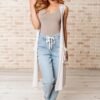 Breezy Boho Sleeveless Cardigan - Fashion Are Us