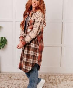 Cabin Fever Flannel Plaid Oversized Shacket Ave Shops