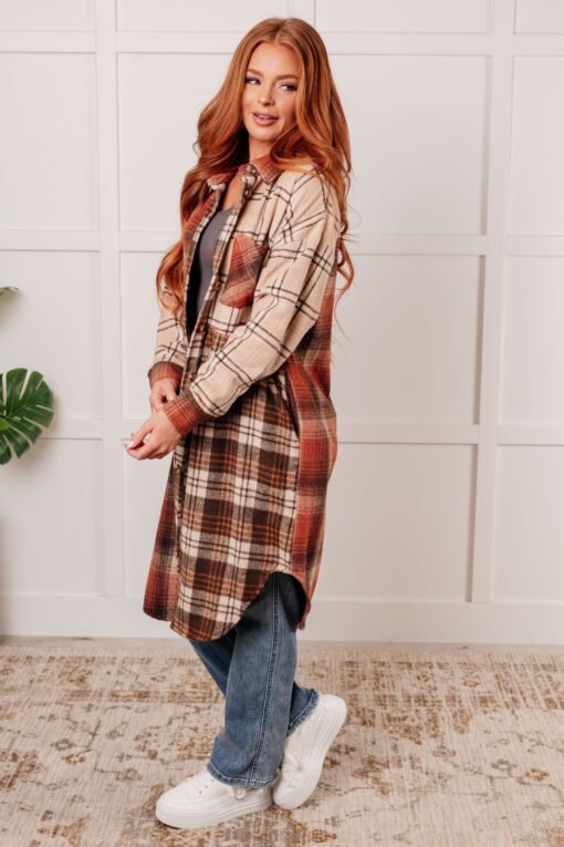 Cabin Fever Flannel Plaid Oversized Shacket Ave Shops