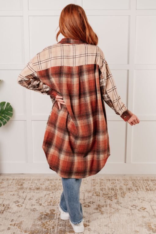 Cabin Fever Flannel Plaid Oversized Shacket Ave Shops